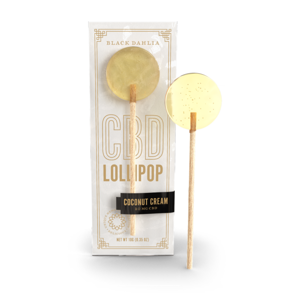 Black Dahlia Coconut Cream Lollipop