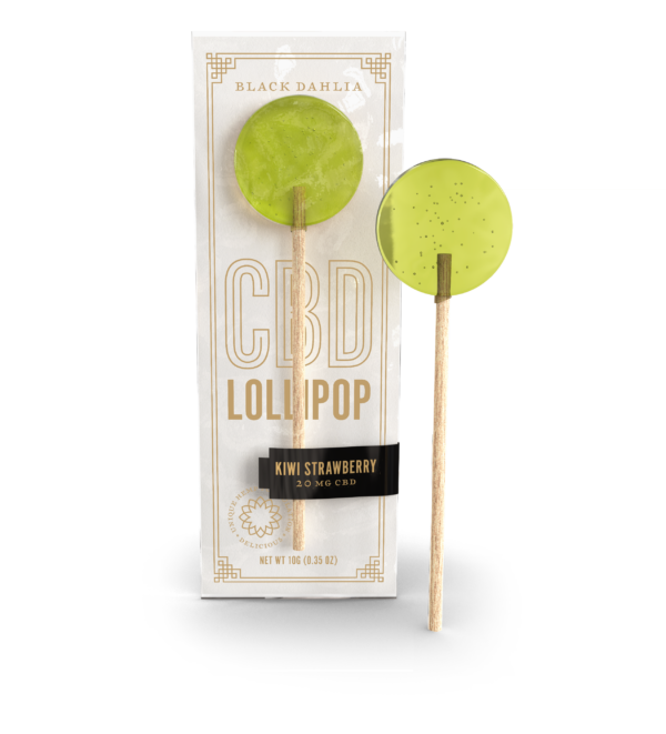 Black Dahlia Kiwi Strawberry CBD Lollipop