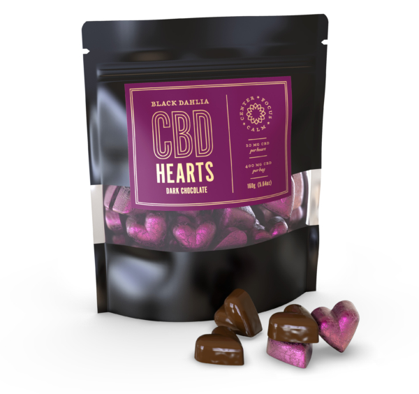 Dark Chocolate CBD Hearts