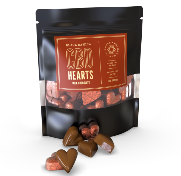 Milk Chocolate CBD Hearts